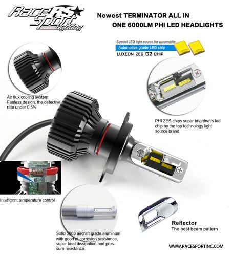 Race Sport Lighting H11TLED Terminator Series LIGHTS UTILITY