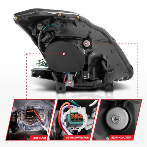 ANZO USA 121108 Crystal Clear HEADLIGHT ASSEMBLY