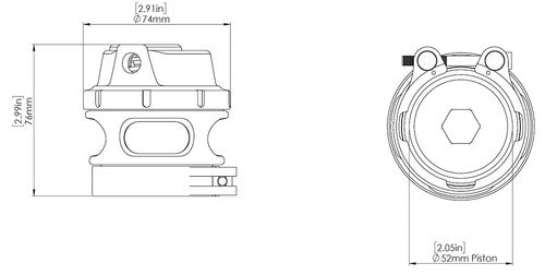 Turbo Smart TS-0204-1142 Gen-V Race Port BLOW OFF VALVE