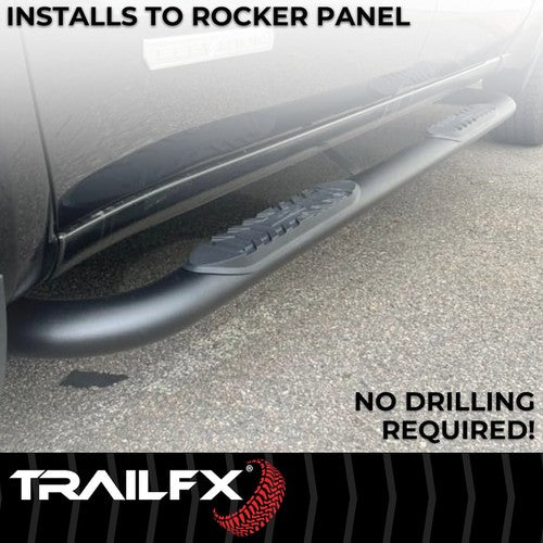 TrailFX A1001B TFX 4" Oval Tube Side Steps NERF BAR OVAL 4"