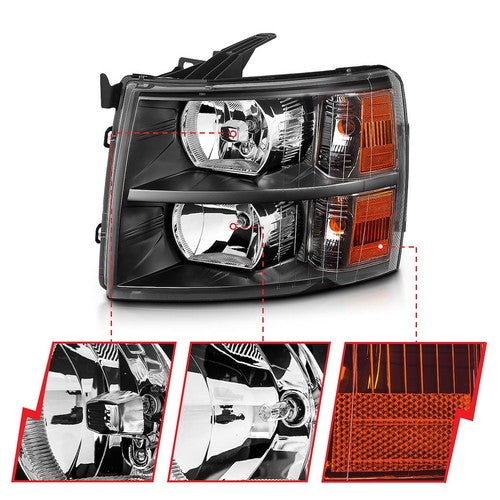 ANZO USA 111393 Crystal HEADLIGHT ASSEMBLY