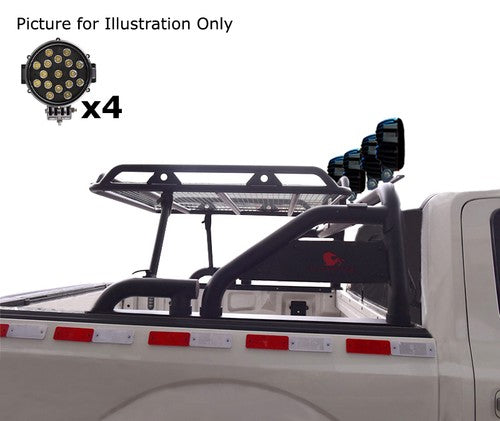 Black Horse Offroad WRB-001BK-PLB  Truck Bed Bar