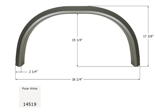 Icon 14519 Single Axle FENDER SKIRTS RV