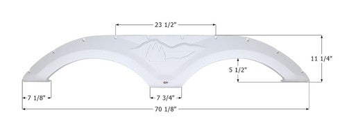 Icon 12072 Tandem Axle FENDER SKIRTS RV