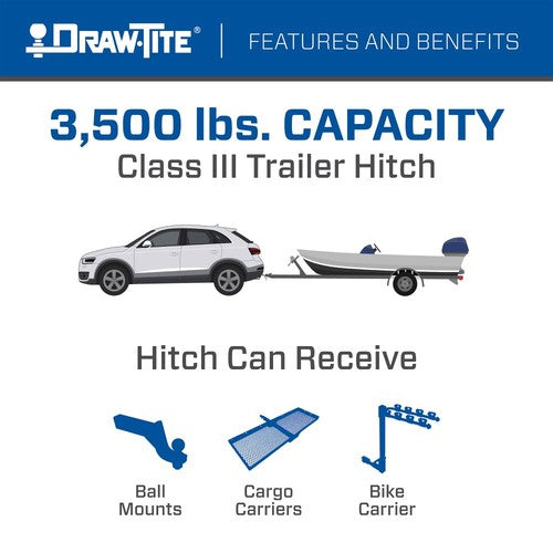 Draw-Tite 76922 Hidden Hitch HITCH CLASS I II & III