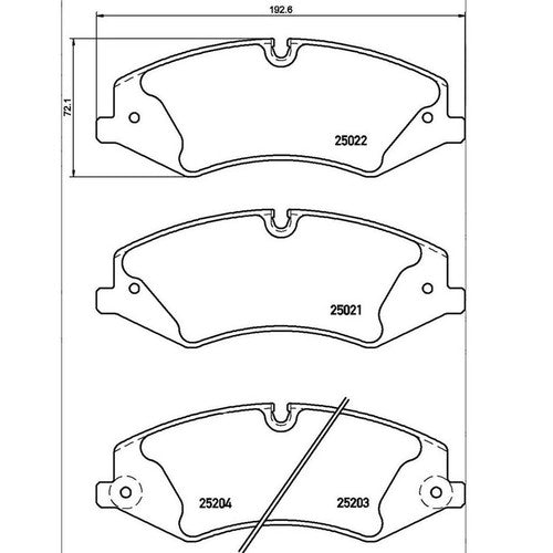 Brembo Front Low Metallic Brake Pads Fits 2014-17 Land Rover Range Rover P44022