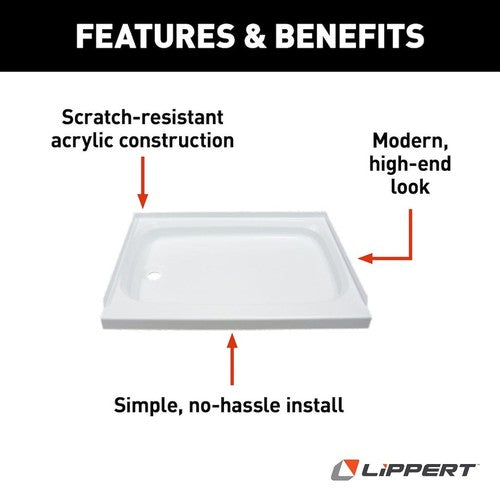 Lippert Components 210369 Better Bath BATHTUBS SHOWERS & SINKS RV