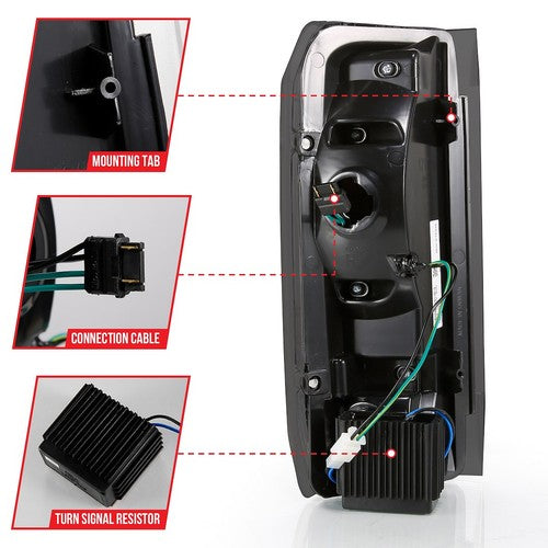 ANZO USA 311351  TAIL LIGHT LENSES