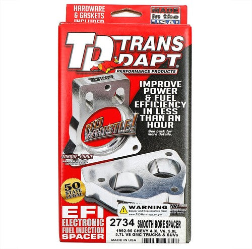 Trans Dapt 2734 Smooth-Bore THROTTLE BODY SPACER