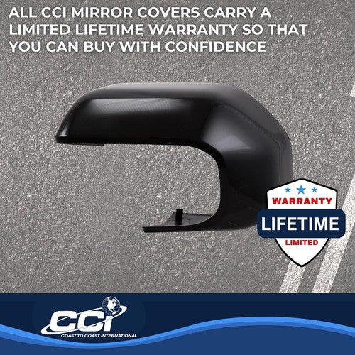 Coast To Coast CCIMC67552BLK Exterior Mirror Cover Top Half Replacement Qty 2