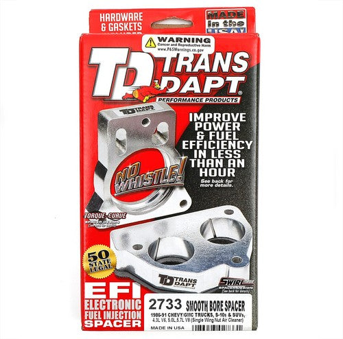 Trans Dapt 2733 Smooth-Bore THROTTLE BODY SPACER