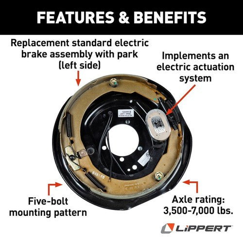 Lippert Components 298275  TRAILER BRAKE ASSEMBLY
