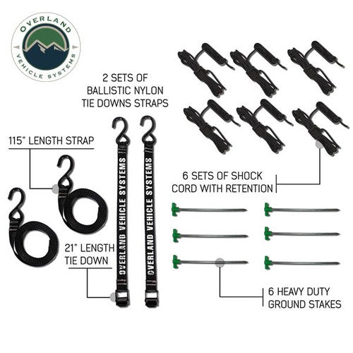 Overland Vehicle Systems 18069919 XD Nomadic 180 AWNING ACCESSORIES OA