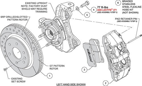 Wilwood Brakes 140-16805-D Aero6-DM DISC BRAKE KIT
