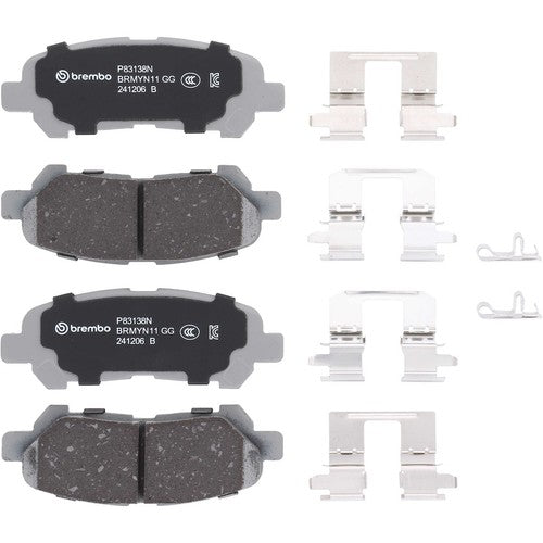 Brembo Rear Ceramic Brake Pads Fits 2008-2013 Toyota Highlander 4 Piece P83138N