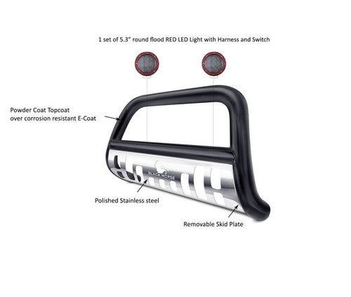 Black Horse Offroad CBBS-GMC3105SP-PLFR  BULL BAR