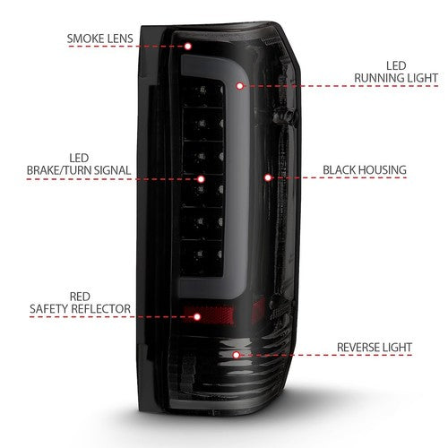 ANZO USA 311351  TAIL LIGHT LENSES