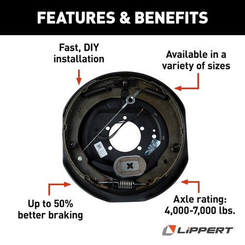 Lippert Components 296652  TRAILER BRAKE ASSEMBLY