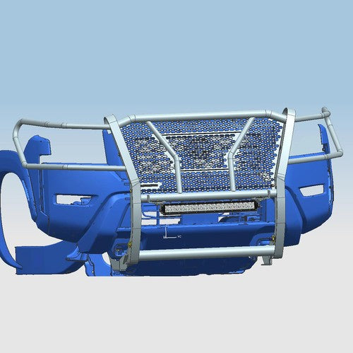 Black Horse Offroad RU-NIFR22-B-K1 Rugged Series GRILL GUARD