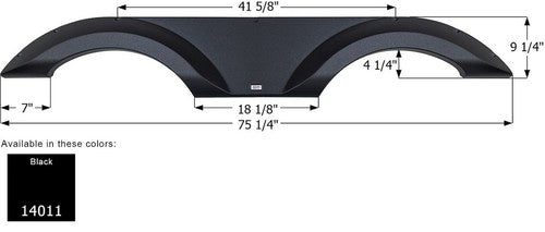 Icon 14011 Tandem Axle FENDER SKIRTS RV