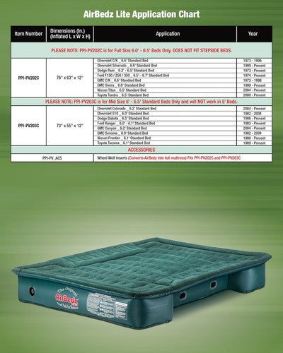 AirBedz by Pittman Outdoors PPI-PV203C AirBedz Lite BED SUPPORT