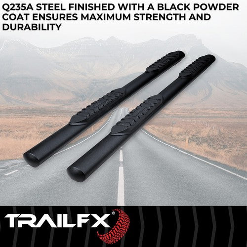 TrailFX A1555T TFX 4" Oval Tube Side Steps NERF BAR OVAL 4"