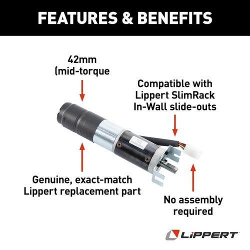 Lippert Components 364262 Slide Out Motor Replaces Kwikee 1510000227