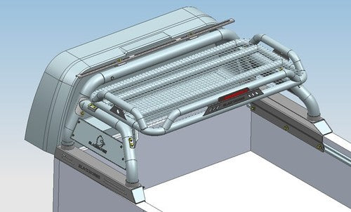 Black Horse Offroad ATRB9BK Tube Powder Coated Steel Truck Bed Bar