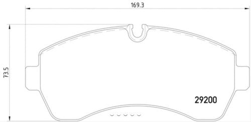 Hella Front  Low Metallic Brake Pads Fits 2010-2025 Mercedes-Benz Sprinter 3500