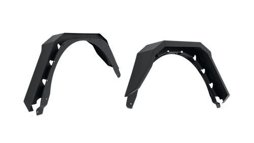 Body Armor JL-6103 Fender Flare Flat Style 5-3/4in Tire Coverage Set Of 2