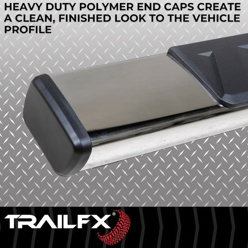 TrailFX A4020S TFX 4" Trapezoid Side Steps NERF BAR OVAL 4"