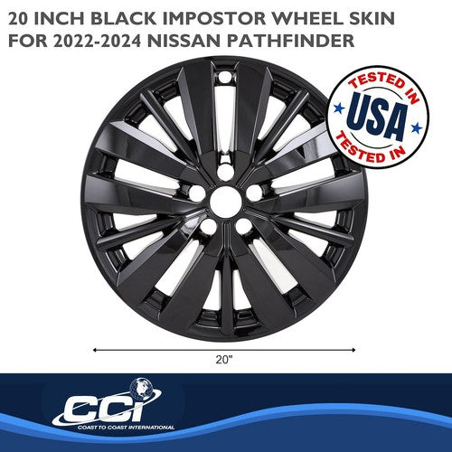 Coast To Coast IWCIMP501BLK IMPOSTOR  WHEEL COVER