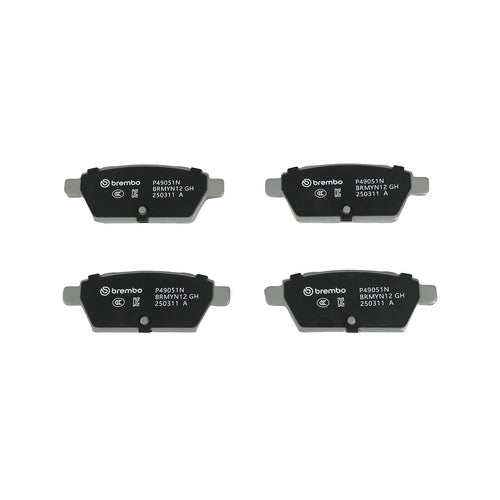 Brembo Rear Ceramic Brake Pads Fits 2006-2012 Ford Fusion 4 Piece Brakes P49051N