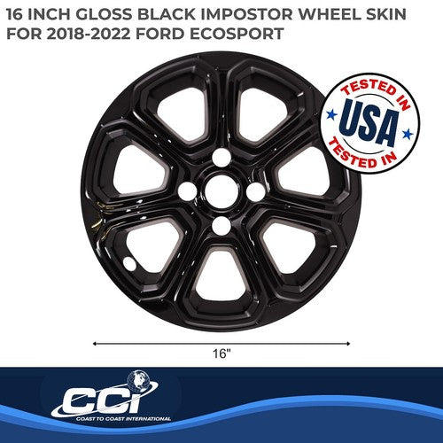 Coast To Coast IWCIMP456BLK IMPOSTOR  WHEEL COVER