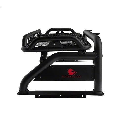 Black Horse Offroad RB-BA1B Tubular Powder Coated Steel Truck Bed Bar