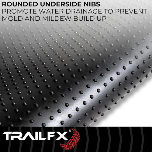 TrailFX 703N Bed Mat Black Rubber Textured Pebble Surface Design 72in L x 52in