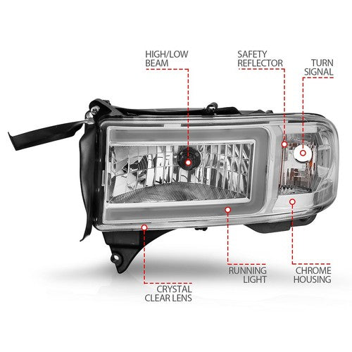 ANZO USA 111555  HEADLIGHT ASSEMBLY