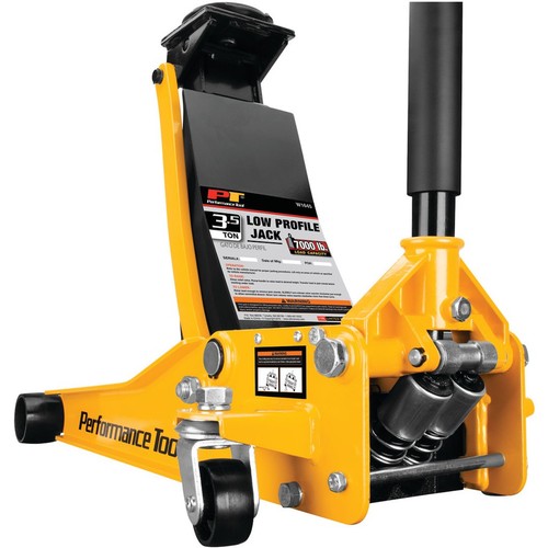 Performance Tool W1645 Professional Low-Profile Swiveling Floor Jack, 3.5-Ton Ca