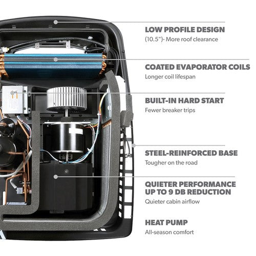 Dometic FJX5557EHPBKCS FreshJet 5 AIR CONDITIONERS RV