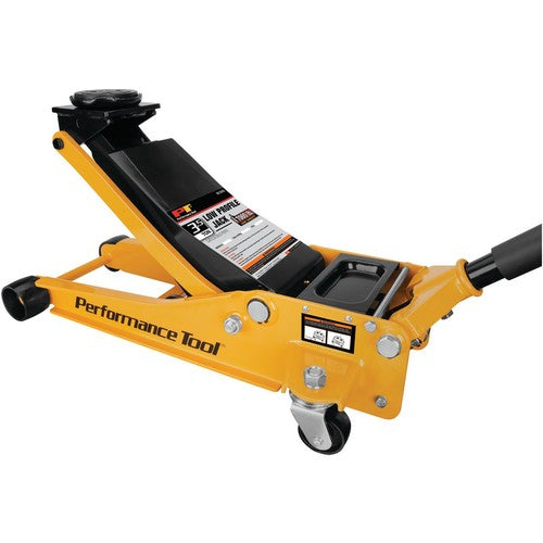 Performance Tool W1645 Professional Low-Profile Swiveling Floor Jack, 3.5-Ton Ca