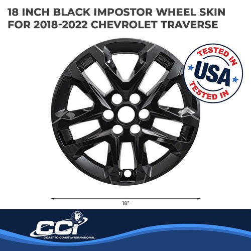 Coast To Coast IWCIMP416BLKN IMPOSTOR  WHEEL COVER