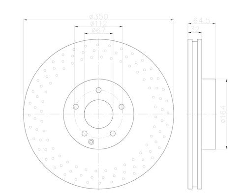 Hella 355123012  BRAKE ROTORS