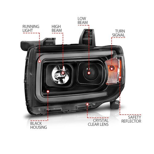 ANZO USA 111381  HEADLIGHT ASSEMBLY