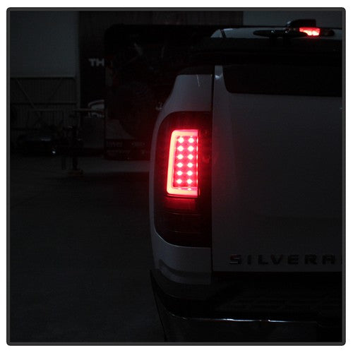 Spyder 07-13 Silverado (Will Not Work w/2010 921 Bulb) V3 LED Tail Lghts Blk ALT