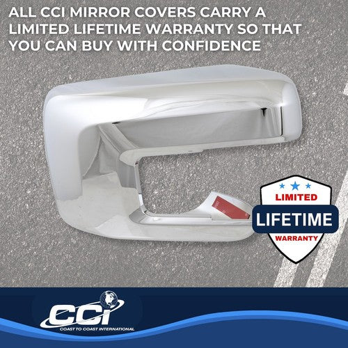 Coast To Coast MC67556 Exterior Mirror Cover Full Cover Silver Set Of 2