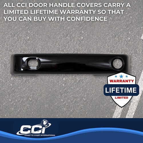 Coast To Coast CCIDH68592SBK Exterior Door Handle Cover Full Set Levers Only