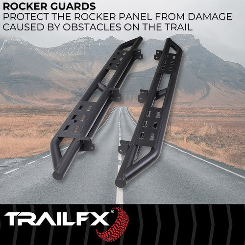 TrailFX BR012T TrailFX Rocker Guard Steps ROCKER PANEL PROTECTOR