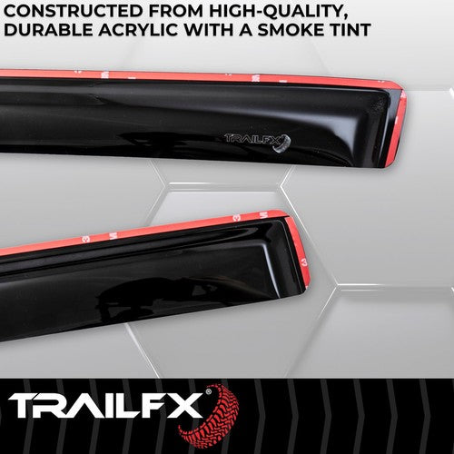 TrailFX 4242IC TFX 4-PC Window Vents RAINGUARDS