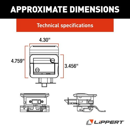 Lippert Components 2020102689  DOOR LATCH KIT