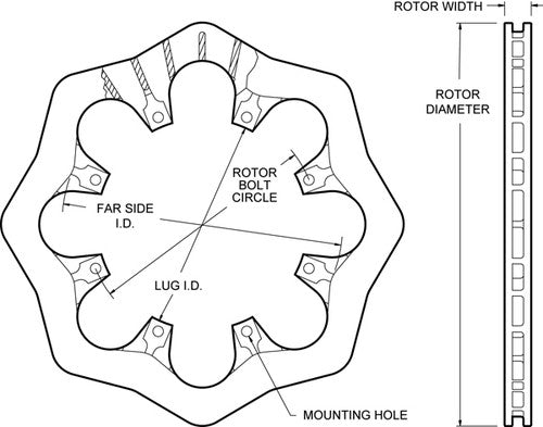 Wilwood Brakes 160-8136 ULTRA-LIGHT DUTY BRAKE ROTORS